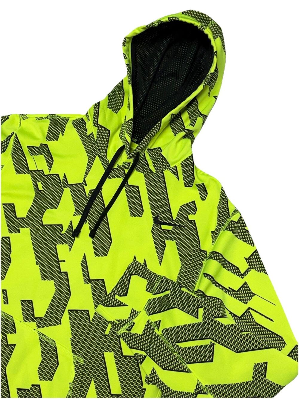 Nike Therma-Fit KO Knockout Training Hoodie Sweatshirt Men's XL Neon Yellow